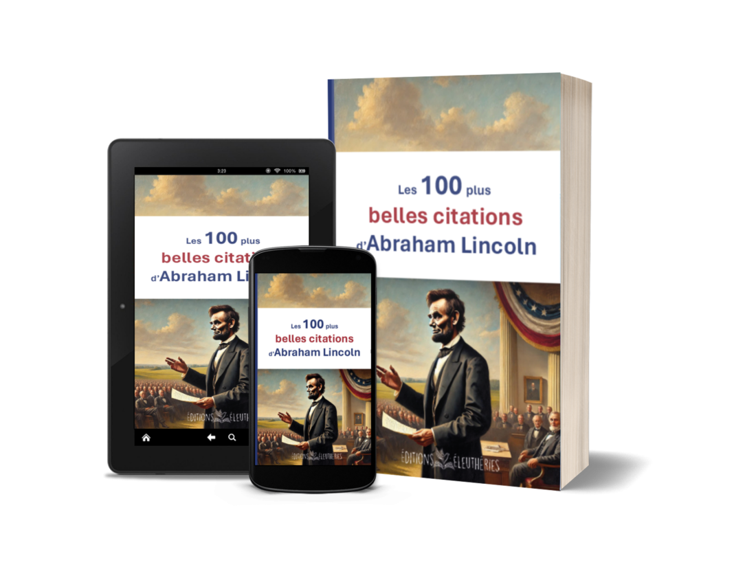 Couverture du livre Les 100 plus belles citations de Lincoln
